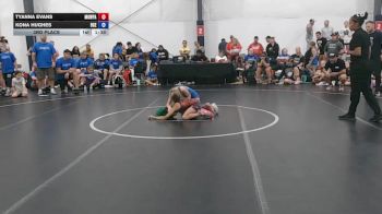 29 kg 3rd Place - Tyanna Evans, MGW Monkey Business - W vs Kona Hughes, Badger Girls Elite - W