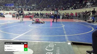 105 lbs Round Of 32 - Chase Noel, Saint's Wrestling Club vs Asher Giddens, Rollers Academy Of Wrestling