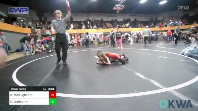 49 lbs Consolation - Kaiden Mclaughlin, Del City Little League vs Caleb Wade, Blanchard Youth Wrestling Club