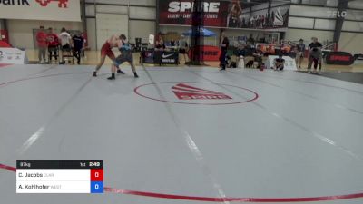 97 kg Round Of 32 - Connor Jacobs, Clarion RTC vs Austin Kohlhofer, West Point Wrestling Club