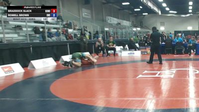 65kg Semifinal - Braddock Slack, Kingston Combat Wrestling Club vs Romell Brown, Edmonton Wrestling Club