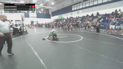 92 lbs Quarterfinal - Elijah Flores, Credo vs River Kovacs, Poway Elite
