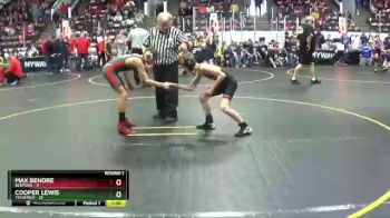 92 lbs Round 1 (4 Team) - Max Benore, Bedford vs Cooper Lewis, Tecumseh