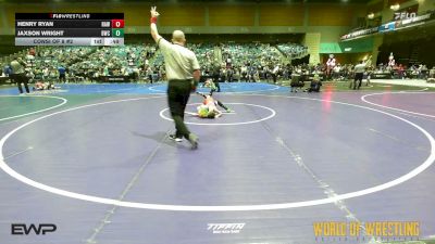64 lbs Consi Of 8 #2 - Henry Ryan, Raw Wrestling Club vs Jaxson Wright, Bartlesville Wrestling Club