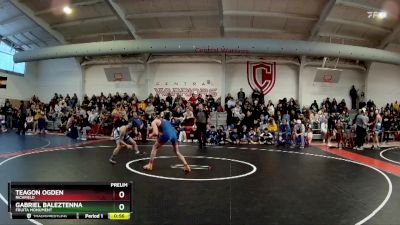 120 lbs Cons. Round 1 - Teagon Ogden, Richfield vs Gabriel Baleztenna, Fruita Monument