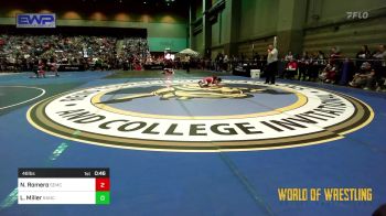 46 lbs Semifinal - Nayelli Romero, Salem Elite Mat Club vs Lilah Miller, Rancho Bernardo Wrestling Club (RBWC)