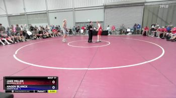 144 lbs Semis & 3rd Wb (16 Team) - Jake Miller, Oklahoma Blue vs Hagen Blanck, Kansas Blue