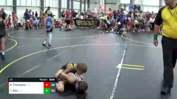 47 lbs Quarterfinals (8 Team) - Thomas Reis, Team Gotcha vs Braxton Thompson, ARES Black