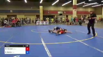 105 lbs Quarterfinal - Madison Worden, Gold Rush Wrestling vs Stevie Joyce Martin, California