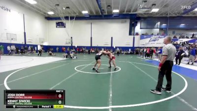 149 lbs Cons. Round 2 - Kenny Siwicki, North Central College vs Josh Dorr, North Central College