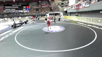 157 lbs Cons. Semis - Brandon Buzzard, Friendly Hills Wrestling Club vs Samuel Perez, Manteca Cobras Wrestling Club