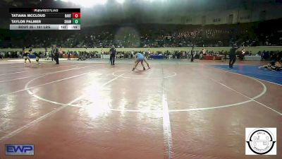 161 lbs Consi Of 8 #1 - Tatiana McCloud, Bartlesville JH vs Taylor Palmer, Shawnee Wrestling