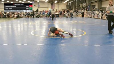 60 lbs Round 1 - 9:00am Friday - Charlie Kozol, Nebraska Elite vs Alex Chiz, CTWHALE