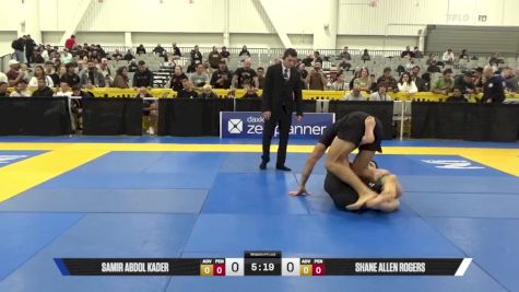 SHANE ALLEN ROGERS vs SAMIR ABDOL KADER 2025 World IBJJF Jiu-Jitsu No-Gi Championship