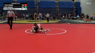 157 lbs Cons. Round 1 - Evan Azurdia, Unattached vs Jack DeSena, Stanford University