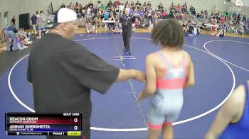 157 lbs Champ. Round 2 - Deacon Odom, HotShots Wrestling vs Adrian Gherghetta, Douglas Mat Club