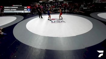 140 lbs Isabella Sermana, LAWA - Los Angles Wrestling Association vs Kendall Schmid, NAWA - North Area Wrestling Association