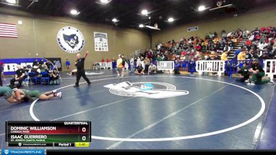 160 lbs Quarterfinal - Isaac Guerrero, St. Joseph (Santa Maria) vs Dominic Williamson, Canoga Park