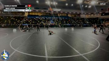 110 lbs Champ. Round 2 - Miley Locke, Basehor-Linwood HS vs Isabelle Shafer, Ankeny