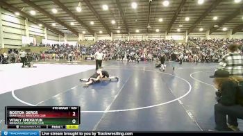 105+ Cons. Round 2 - Boston Deros, Grantsville Wrestling Club vs Vitaly Smoglyuk, Bonniville Wrestling Club