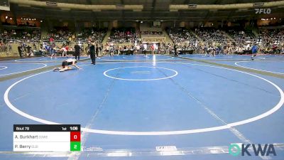 74 lbs Quarterfinal - Adalee Burkhart, Coweta Tiger Wrestling vs Piper Berry, Elgin Wrestling