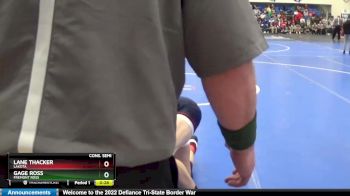 126 lbs Cons. Semi - Gage Ross, FREMONT ROSS vs Lane Thacker, LAKOTA