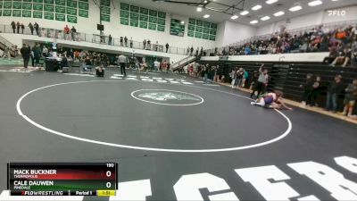 190 lbs Champ. Round 1 - Cale Dauwen, Pinedale vs Mack Buckner, Thermopolis