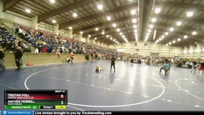 60 lbs Champ. Round 1 - Tristan Poll, Stinger Wrestling Club vs Hayven Morrill, South Sevier