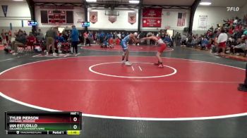 120 lbs Round 3 - Tyler Pierson, Highland, Riverside vs Ian Estudillo, Columbus Community/WMU