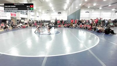 120 lbs Round Robin 2 - Callen Owen, WV Wild - HS vs Greyson Boner, TB Legacy - HS