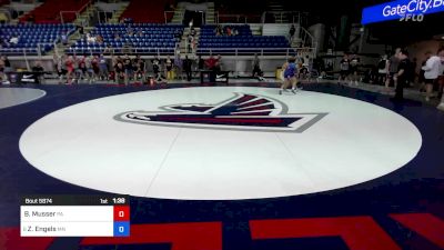 150 lbs Cons 16 #1 - Brody Musser, PA vs Zane Engels, MN