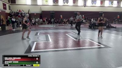 130 lbs Cons. Round 2 - Emmery Dodd, Osage vs Delaina Bedard, Waterloo West