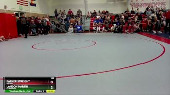 144 lbs Cons. Round 4 - Landon Martin, Cedaredge vs Parker Streight, Uintah