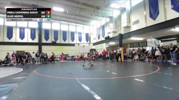 100lbs Champ. Round 2 - Elise Mertel, Juanita (Girls) vs Perla Castorena Zarco, Centralia (Girls)