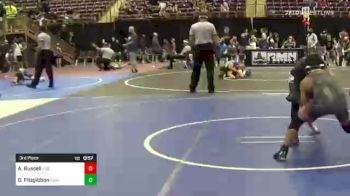 114 lbs 3rd Place - Aj Russell, Liberty Lions/Bluestarr Grappling vs Dayton Fitzgibbon, Punisher Wrestling Company