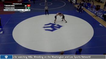 174 lbs Quarterfinal - Mason Seidl, Wisconsin Eu Claire vs Ethan Kring, Greensboro College