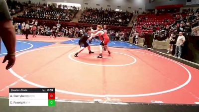 285 lbs Quarterfinal - Aiden Derryberry, Poteau Youth Wrestling Academy vs Caleb Fosnight, Tulsa Blue T Panthers