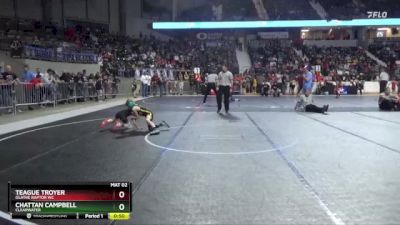 58 lbs Semifinal - Chattan Campbell, Clearwater vs Teague Troyer, Olathe Raptor WC