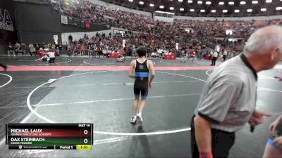 120 lbs Champ. Round 2 - Michael Laux, Askren Wrestling Academy vs Dax Steinbach, Crass Trained