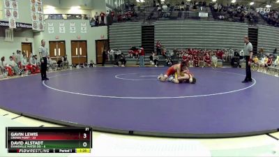 120 lbs Placement Matches (8 Team) - Gavin Lewis, Crown Point vs David Alstadt, Evansville Mater Dei