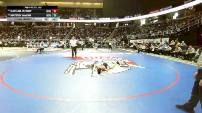 II-101 lbs Cons. Round 2 - Matteo Walsh, Rondout Valley vs Nathan Jacoby, Collegiate School