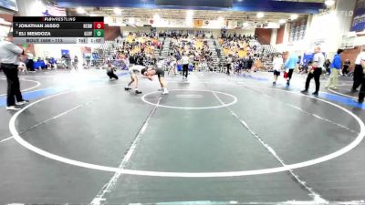 113 lbs 1st Place Match - Jonathan Jasso, Redwood vs Eli Mendoza, Gilroy