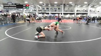 130 lbs Semifinal - Jaxson Konopka, Team Tugman vs Logan Grunhuvd, None