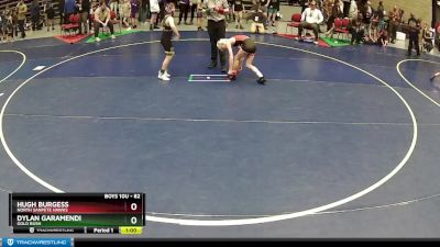 82 lbs Cons. Round 2 - Dylan Garamendi, Gold Rush vs Hugh Burgess, North Sanpete Hawks