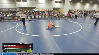 71 lbs 7th Place Match - Keyen Koochel, KS vs Cash Vanderwerff, WI