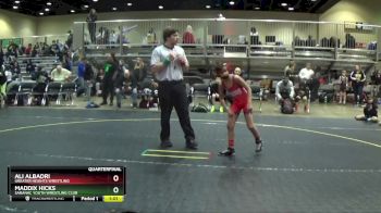 70 lbs Quarterfinal - Ali Albadri, Greater Heights Wrestling vs Maddix Hicks, Saranac Youth Wrestling Club