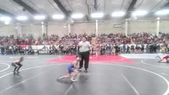 61 lbs Rr Rnd 1 - Jett Cavazos, Hammer House Mafia vs Weston Ashley, Bloomfield Youth Wrestling