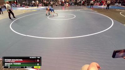 106 lbs Champ. Round 2 - Benson Tanner, Del Oro vs Ryder Doleschal, Junipero Serra