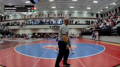 138 lbs Round 1 (16 Team) - Sawyer West, Elbert County vs Logan Potts, Trion