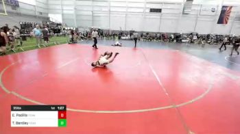 95 lbs Rr Rnd 2 - Ethan Padilla, Team Quest vs Tanner Bentley, Fearless Wrestling